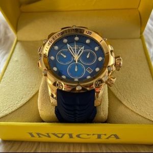 Invicta Reserve Venom Watch in gold and blue